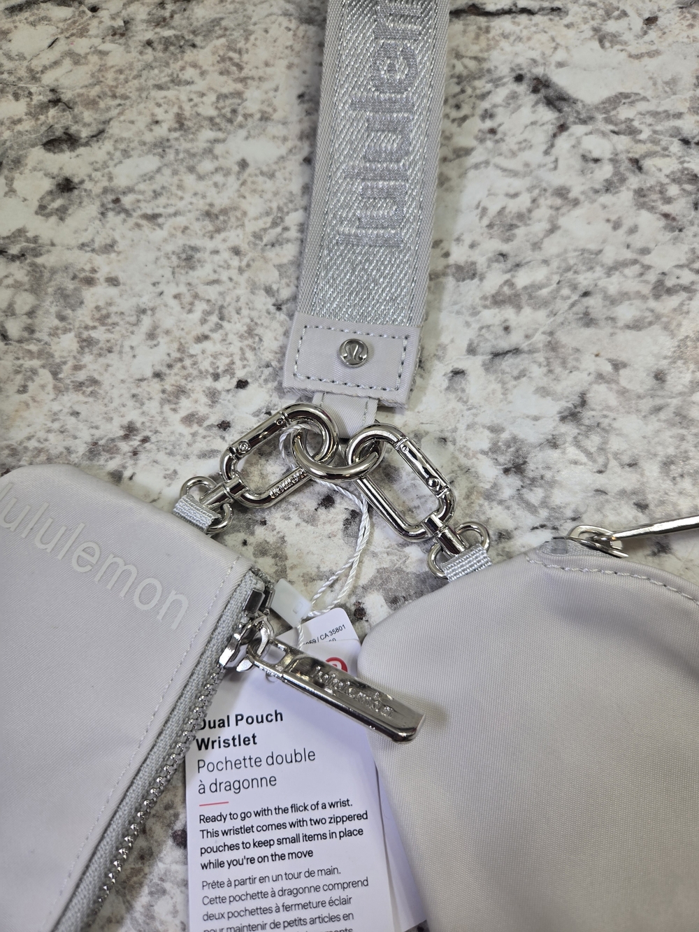 lululemon Dual Pouch Wristlet Gray - Picture 3 of 8